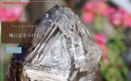 地に足をつける