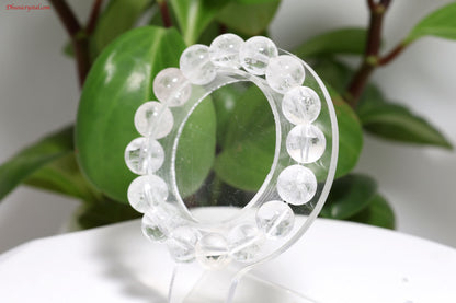 一連ブレスレット【ヒマラヤ水晶12mm】サイズ変更可