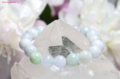 一連ブレスレット【ヒスイ】10mm珠