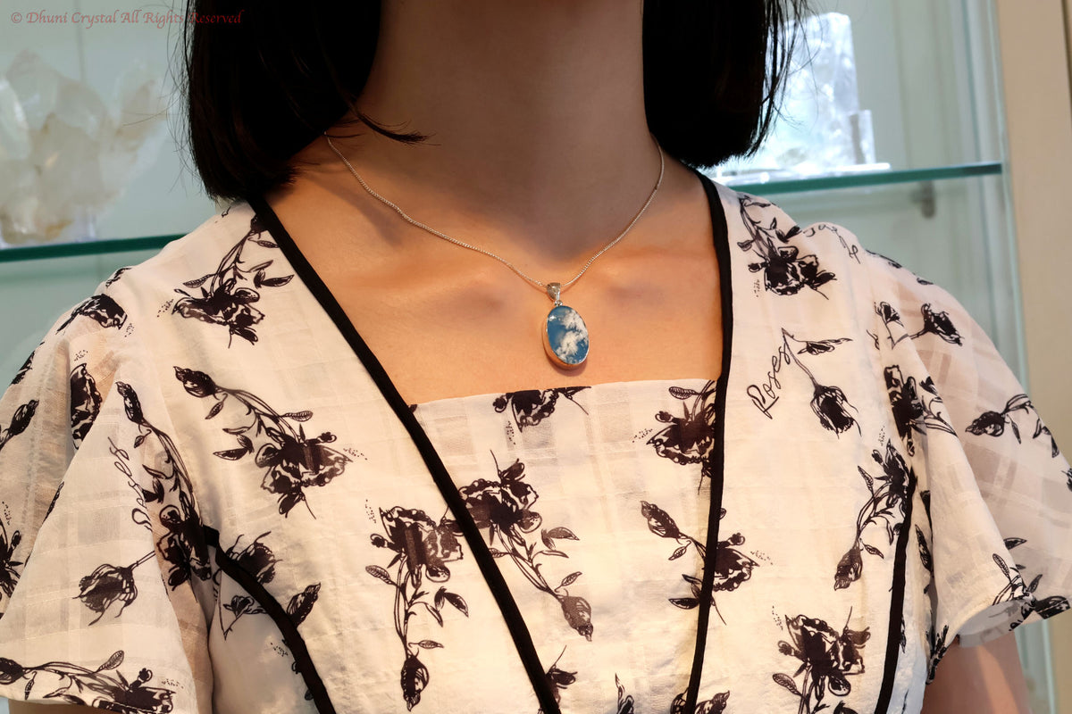 スターボーンペンダント【スカイプルームアゲート】