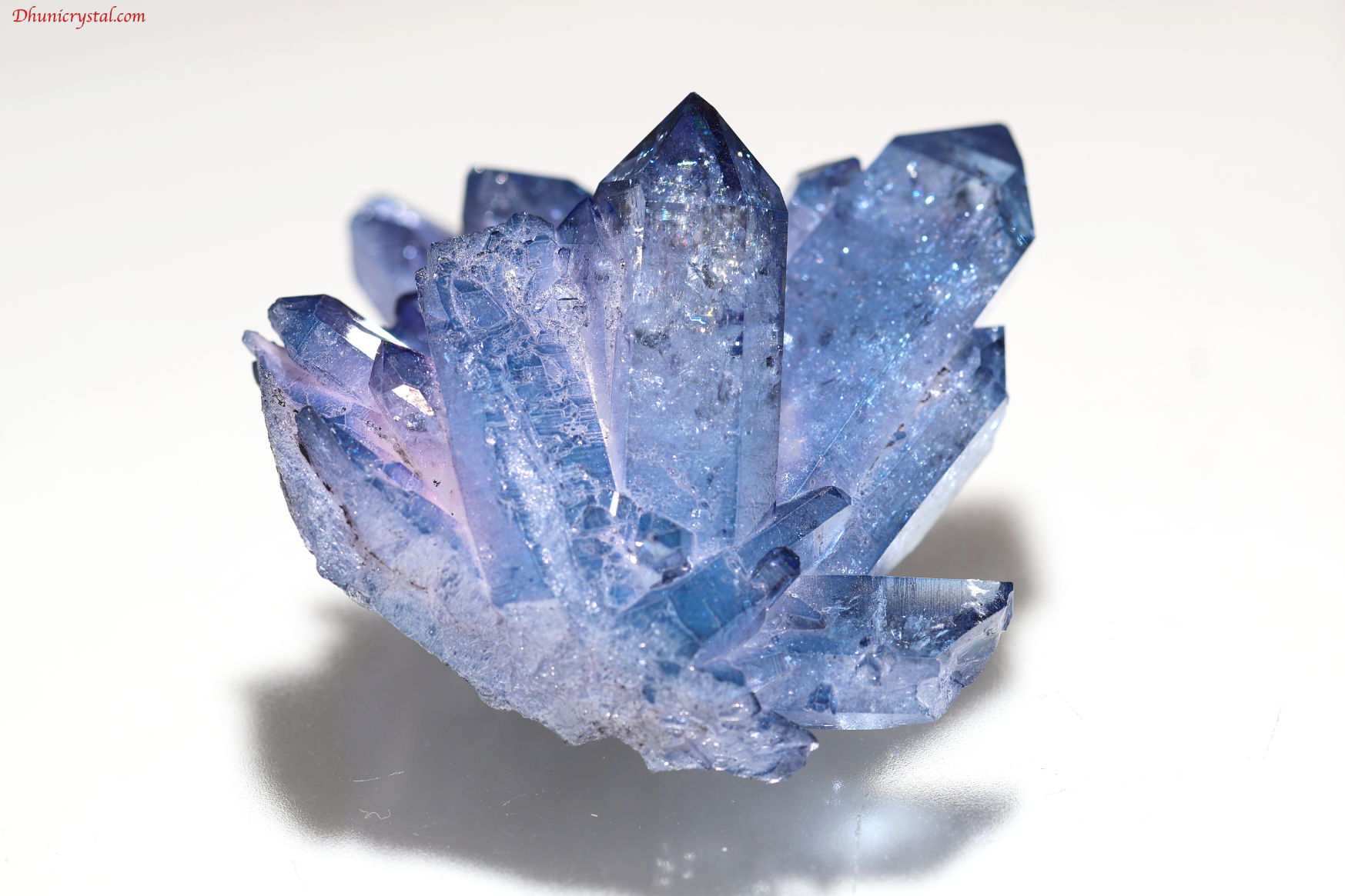 スカイブルーオーラ/アーカンソー水晶/クラスター/レコードキーパー(A342)