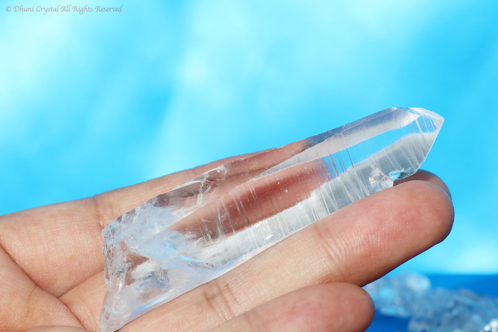 天使の涙 水入り 大きな レムリアンシード マスタークリスタル 水晶