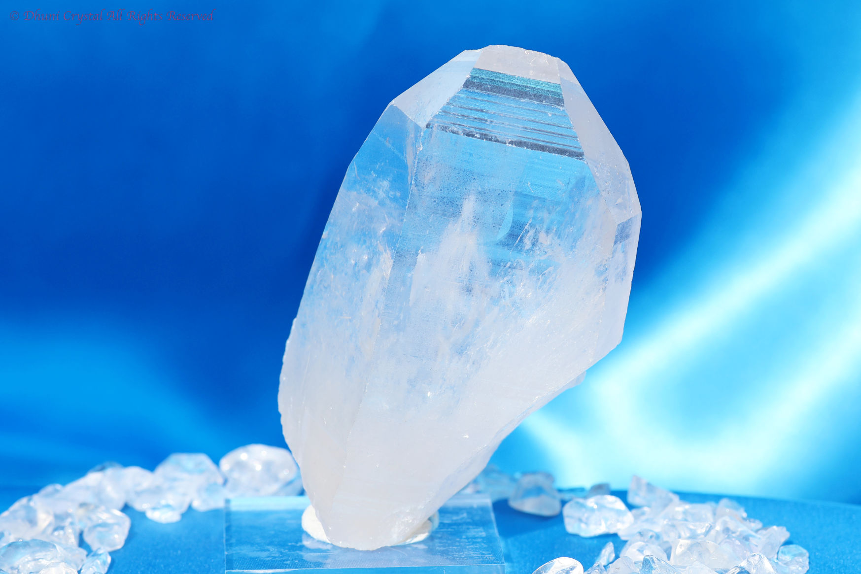 一点物】レムリアンシードクリスタル原石｜成長線が刻まれた高