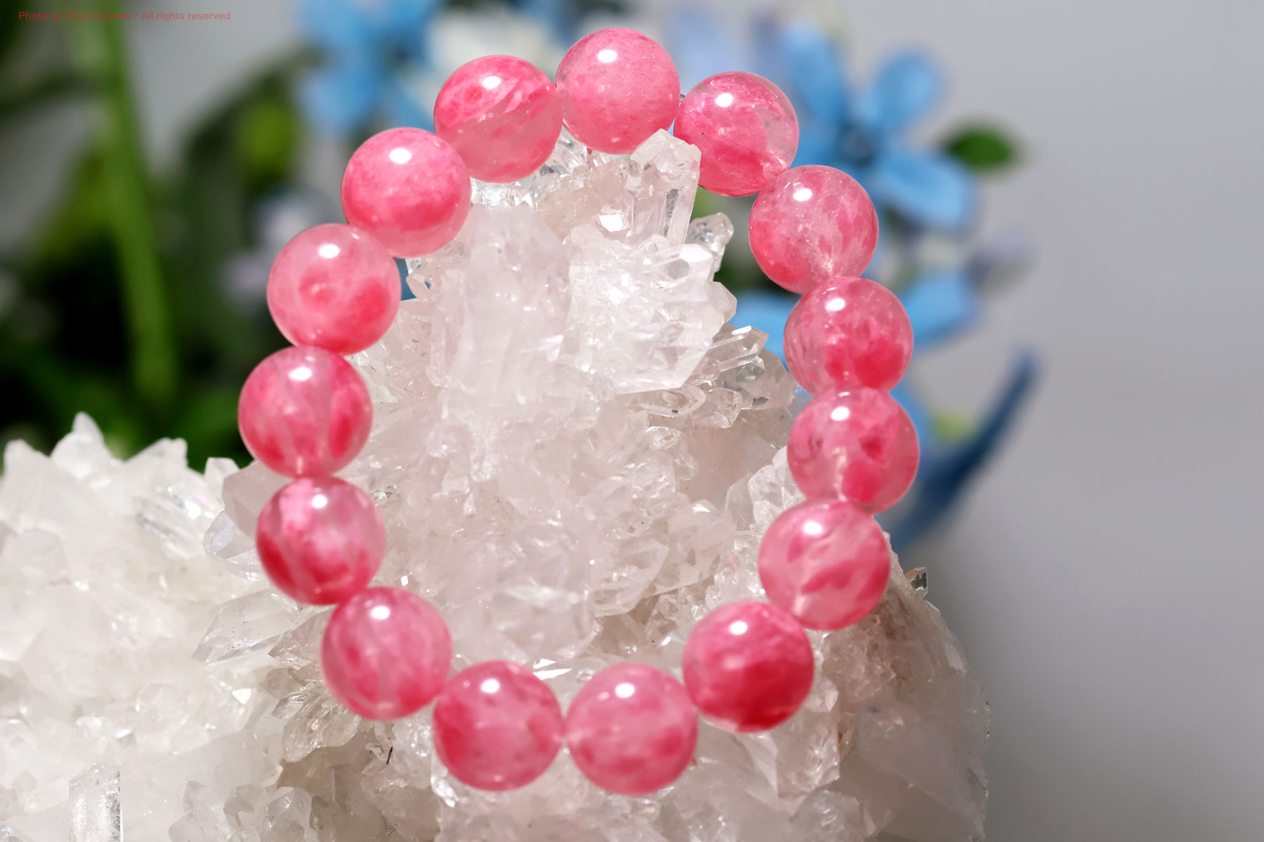 ロードナイトインクォーツ 一連ブレスレット 天然石 愛と自己肯定を