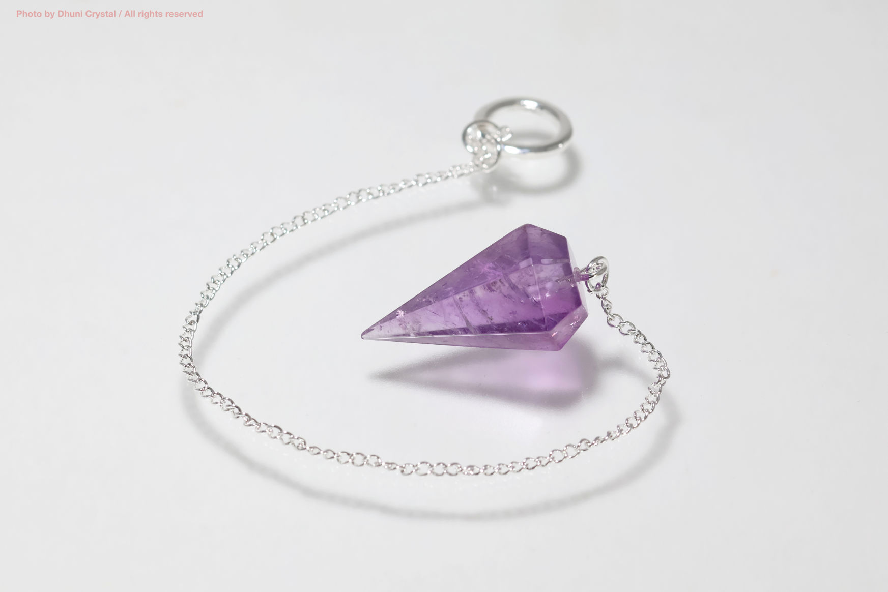 アメジスト ペンジュラム 天然石 振り子 ダウジング用