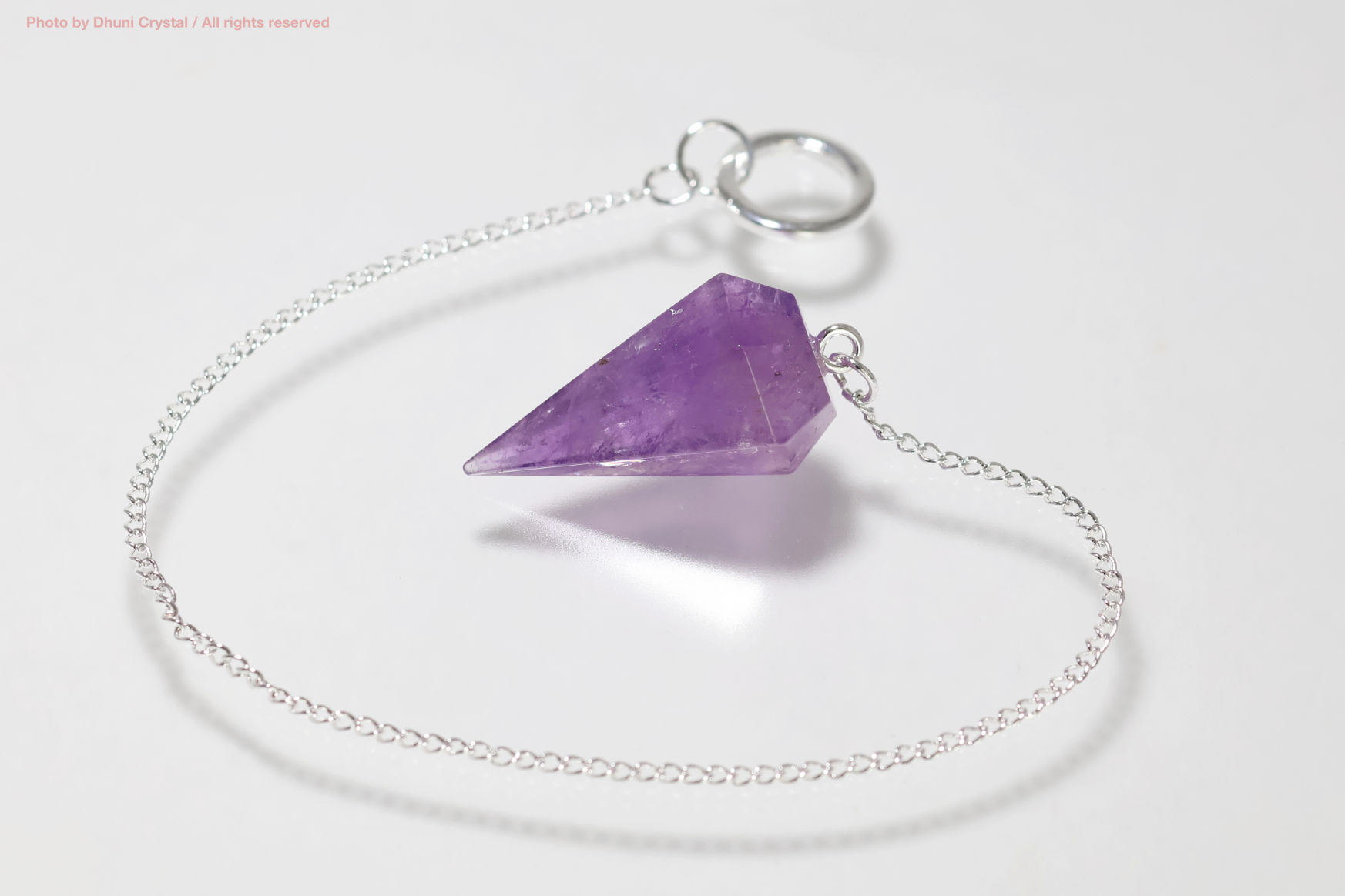 アメジスト ペンジュラム 天然石 振り子 ダウジング用
