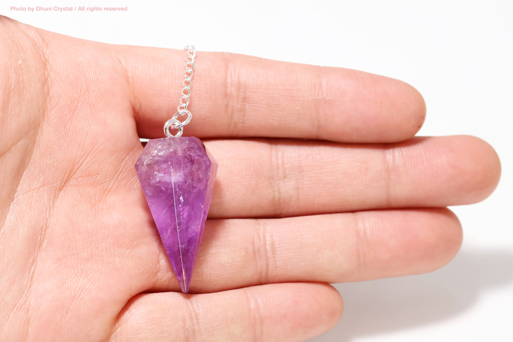 アメジスト ペンジュラム 天然石 振り子 ダウジング用