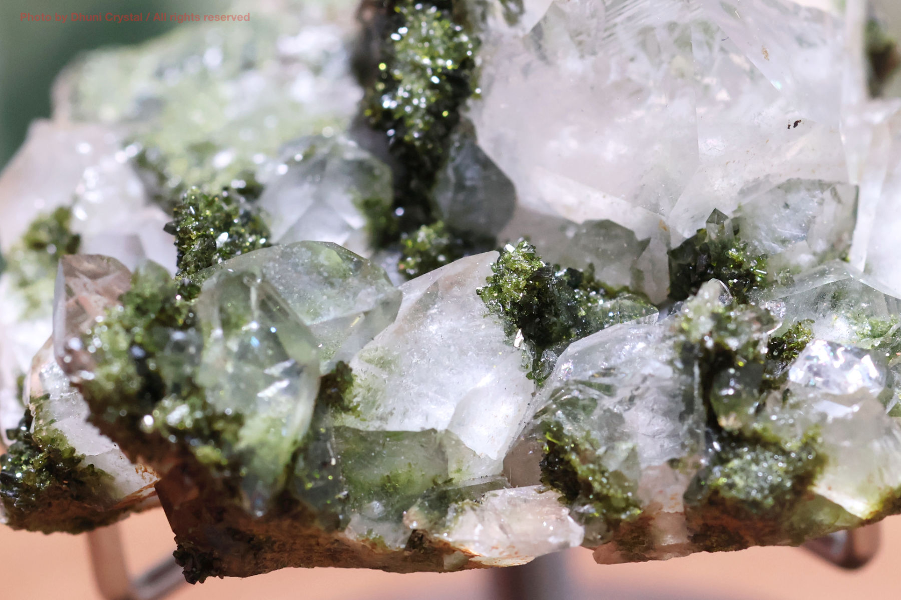フェアリーフォレストクォーツ/エピドート&水晶の画像