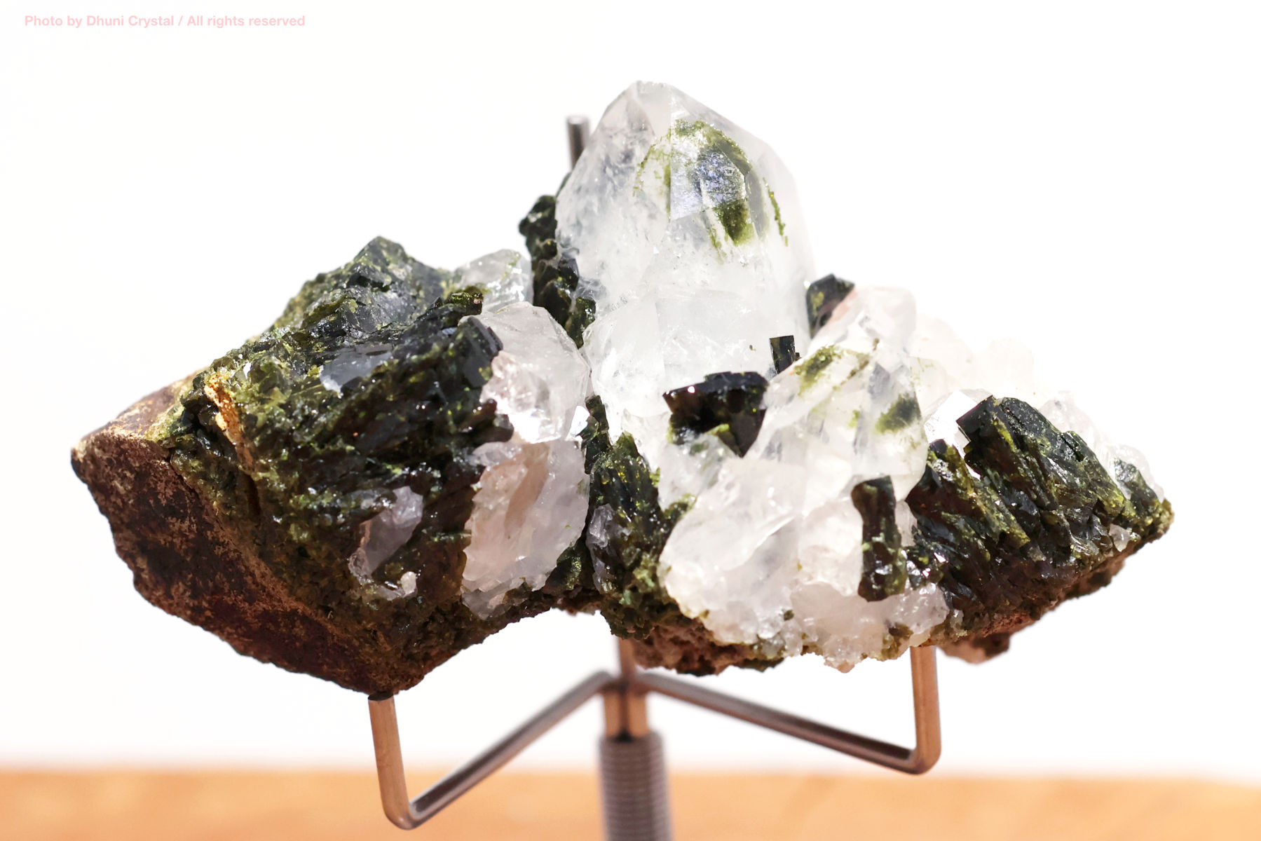 フェアリーフォレストクォーツ/エピドート&水晶の画像” loading=