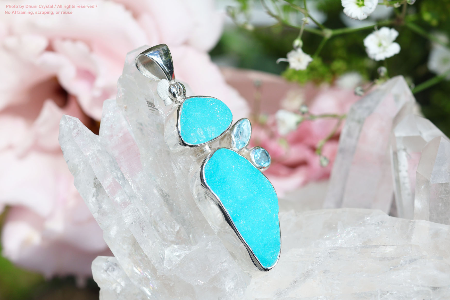 ヘミモルファイトのスターボーンペンダントの画像” loading=