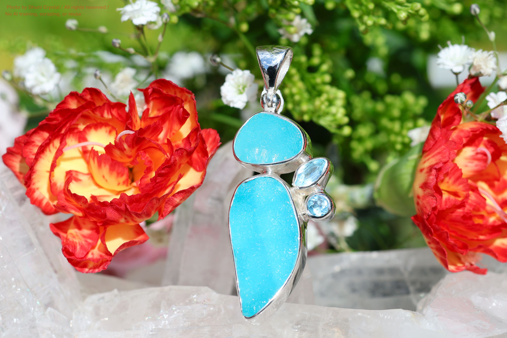 ヘミモルファイトのスターボーンペンダントの画像