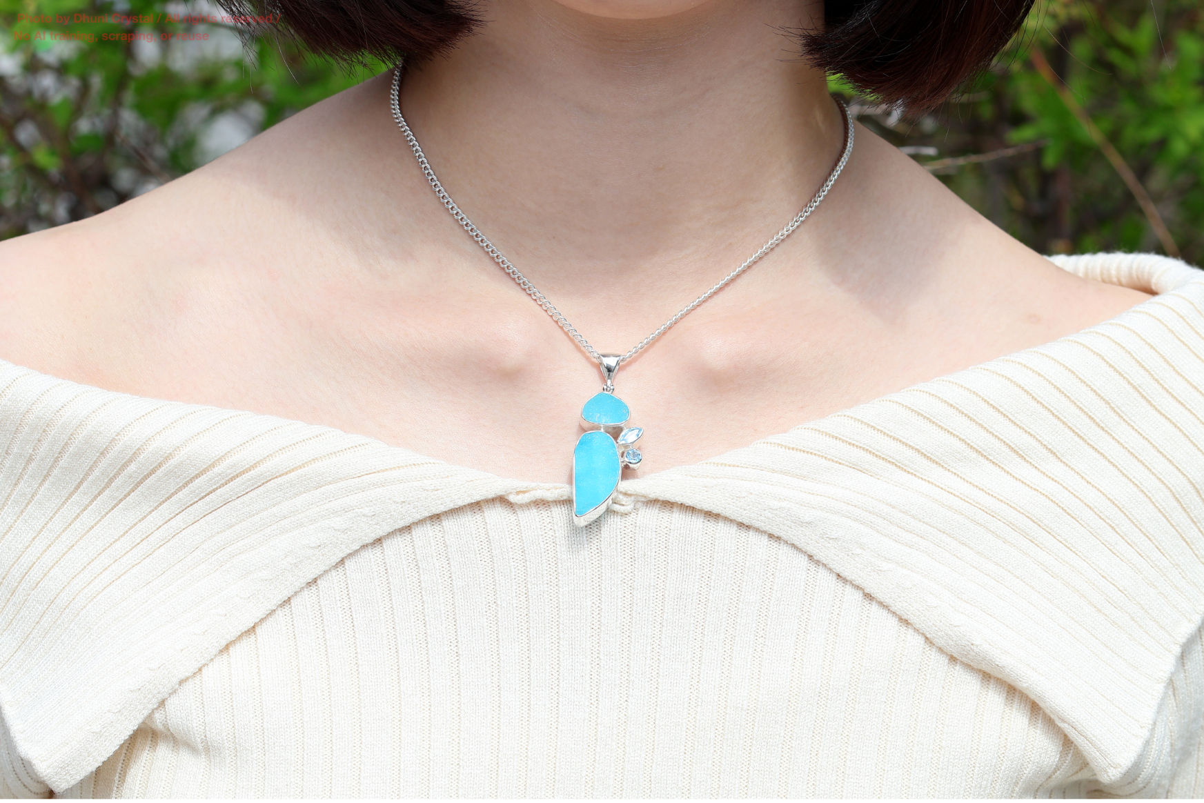 ヘミモルファイトのスターボーンペンダントの画像