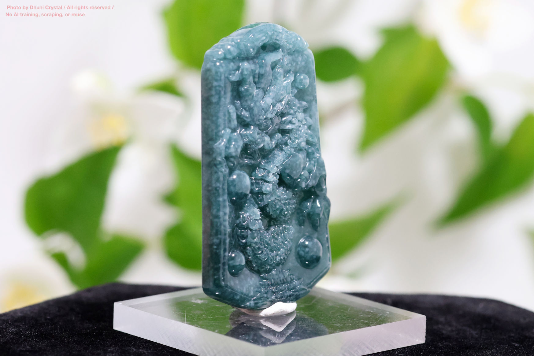 翡翠の側面画像