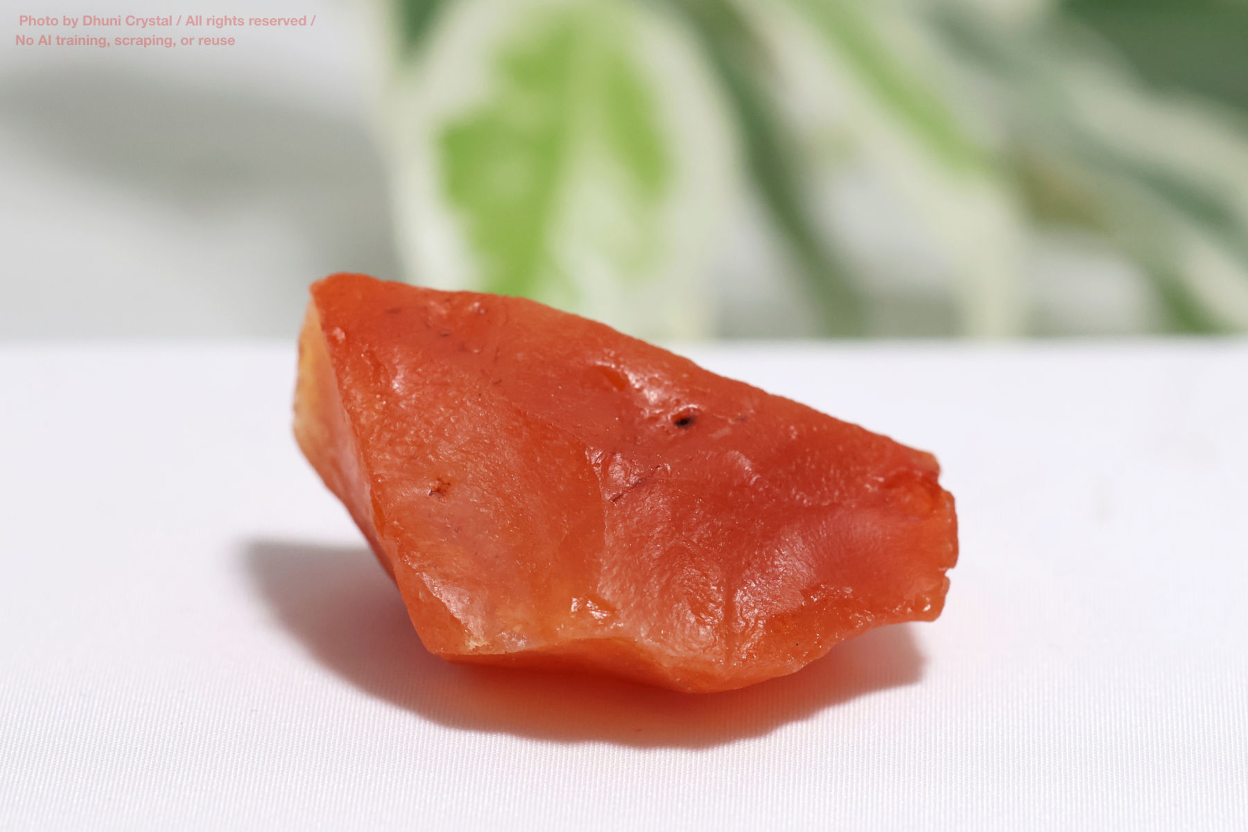 カーネリアンのハート型の画像