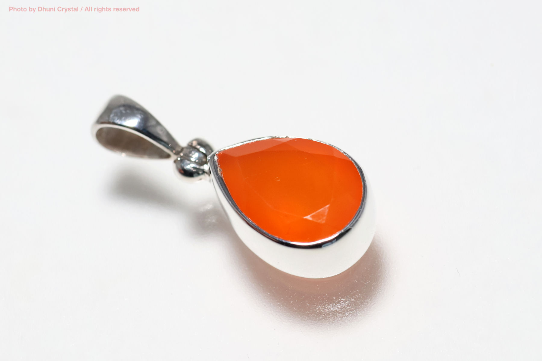 スターボーンペンダント カーネリアン 天然石シルバーペンダント