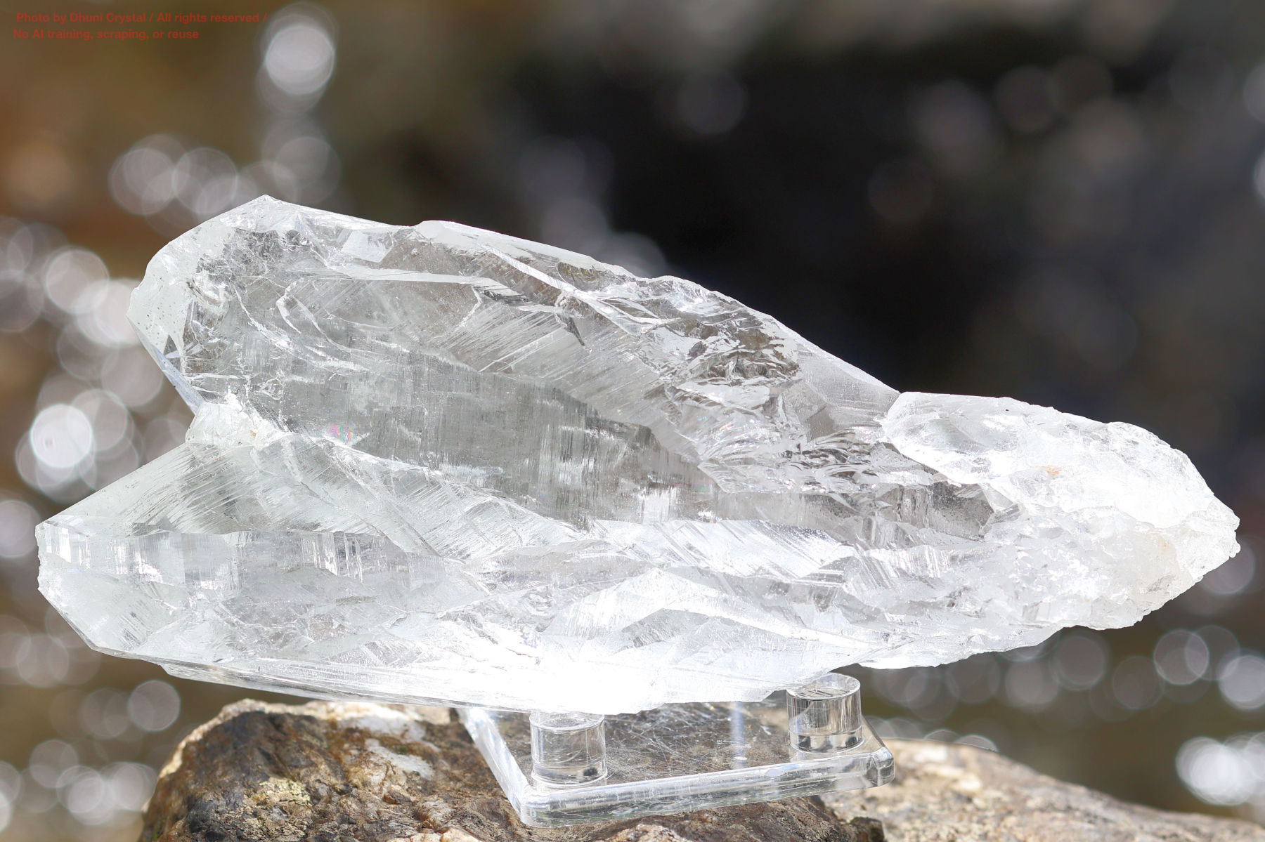 ヒマラヤ水晶/マニハール産の側面画像