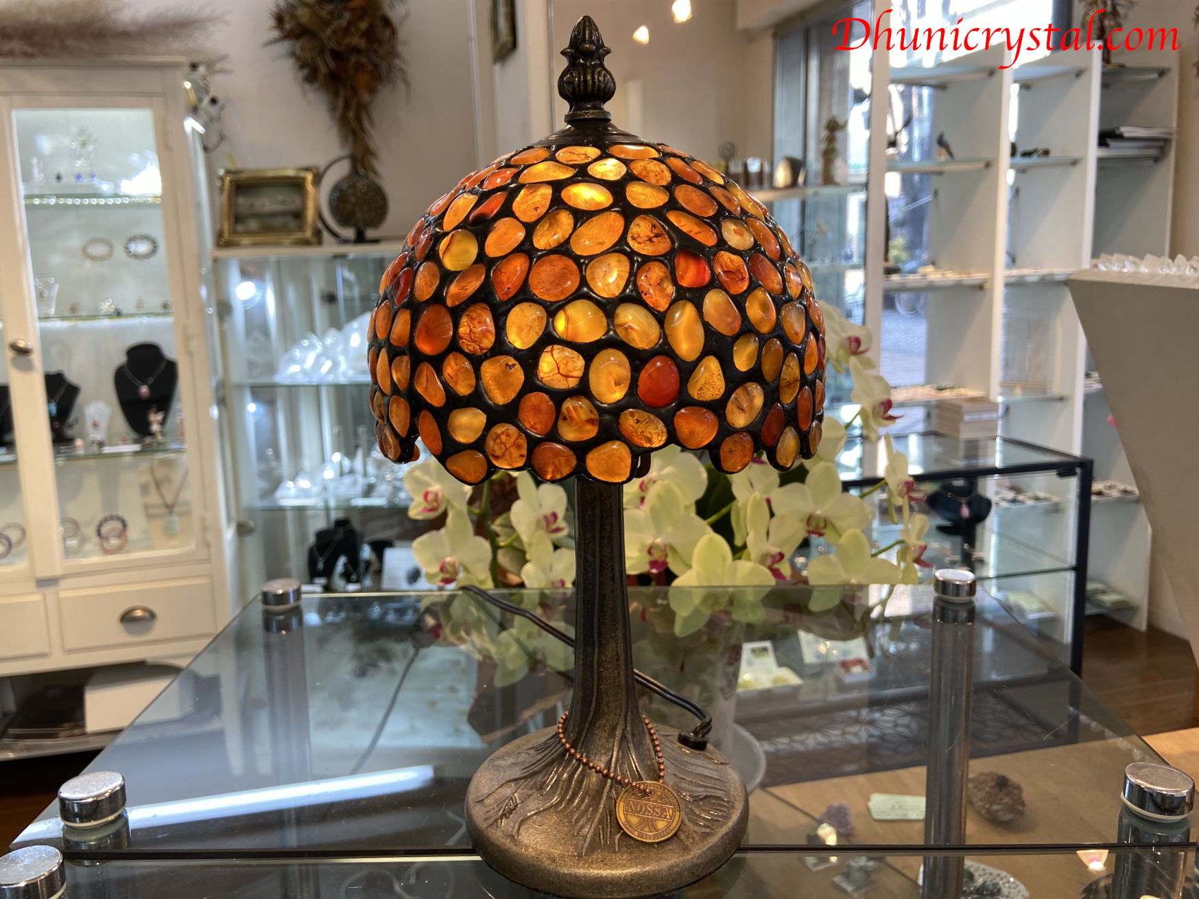 パワーストーンNOSSA 天然石ステンドグラス　ランプ　プレミアム　シリーズ パワーストーンNOSSA 天然石ステンドグラス ランプ プレミアム