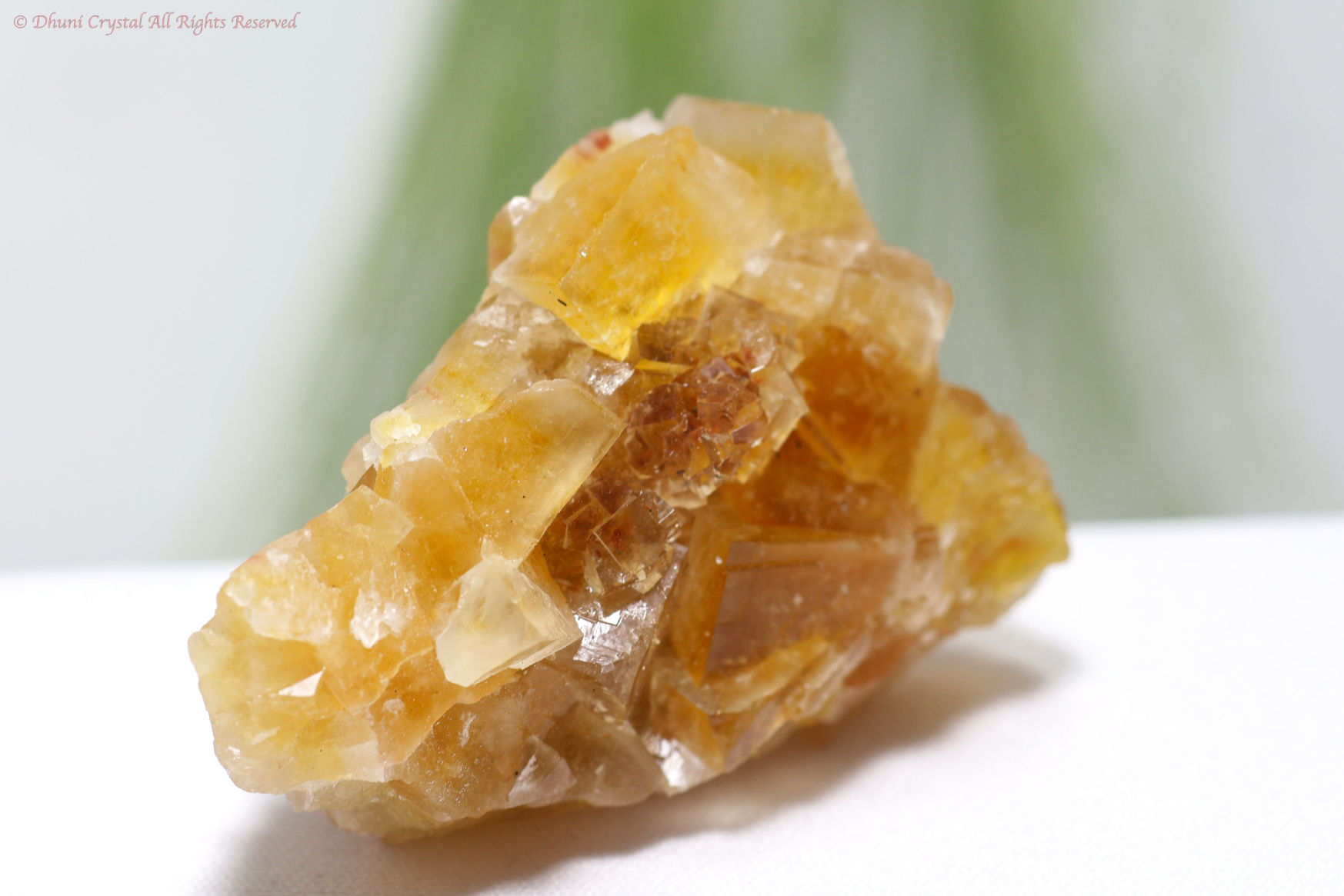 イエロー・フローライト原石/スペイン産(T241)