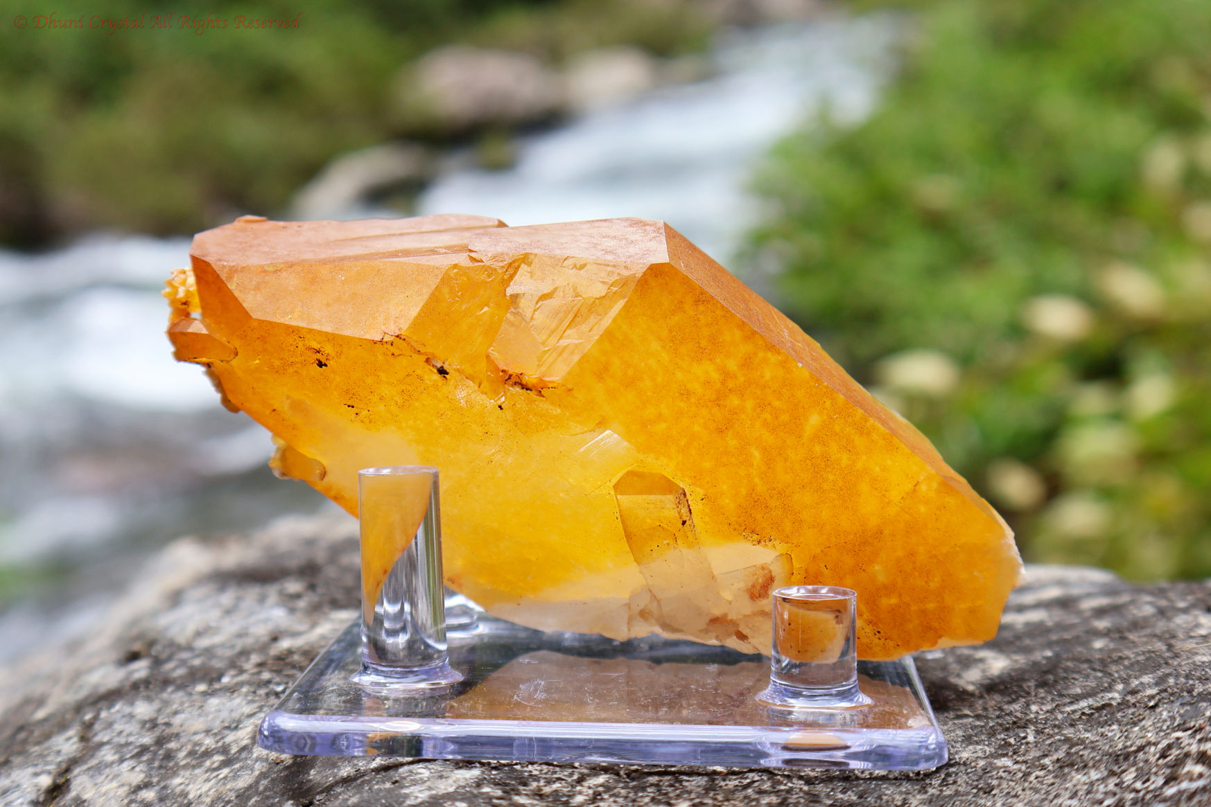 天然のオーラ　黄金の治癒者　ゴールデンヒーラー　水晶　クラスター　アーカンソー産 原産地より直輸入】アーカンソー産ゴールデンクォーツ