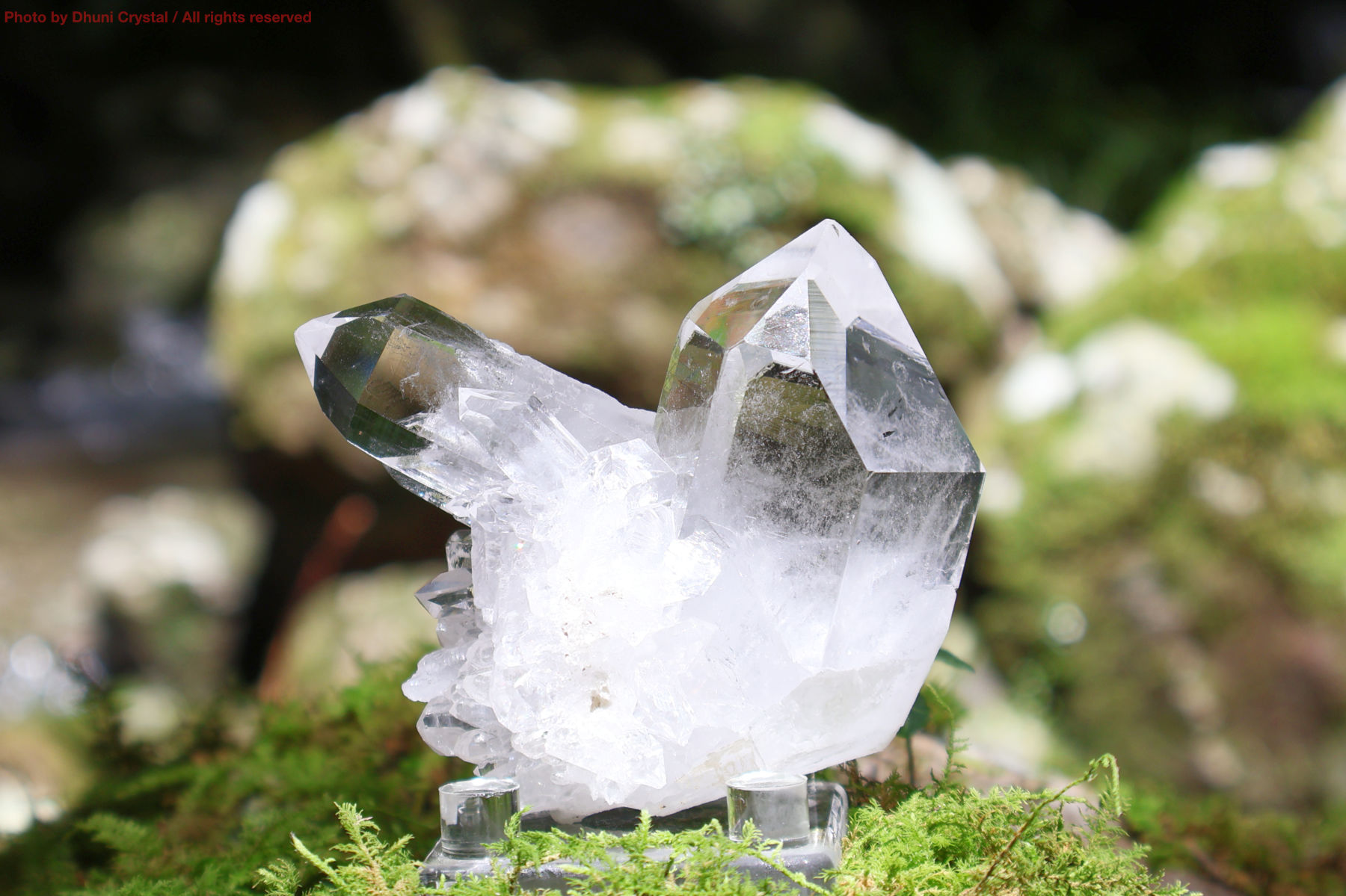 ！！月末限定価格！！ヒマラヤマニハール水晶1.04Kg虹入り Ayodhya Crystal マニハール産ヒマラヤ水晶 クラスター | KENOHI