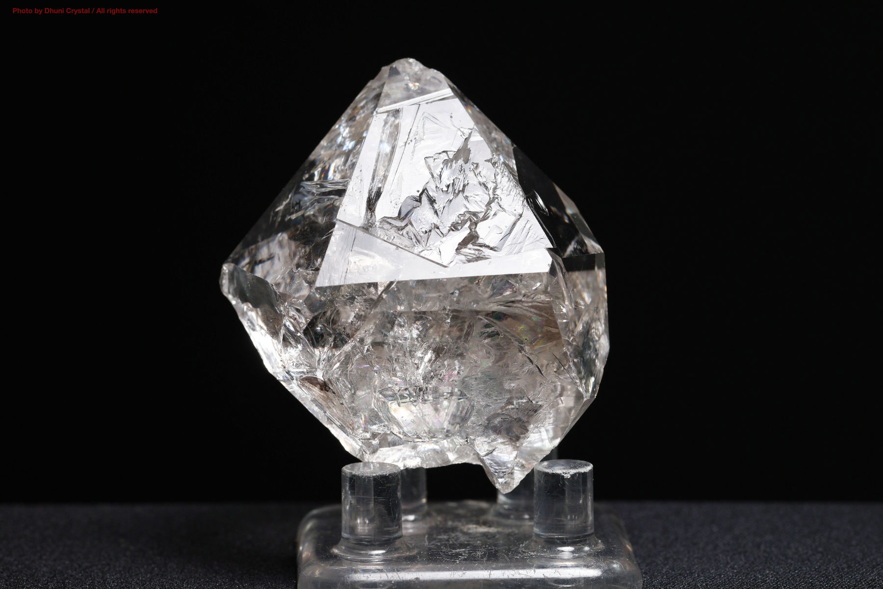 ハーキマーダイヤモンド原石/虹入り(T384)