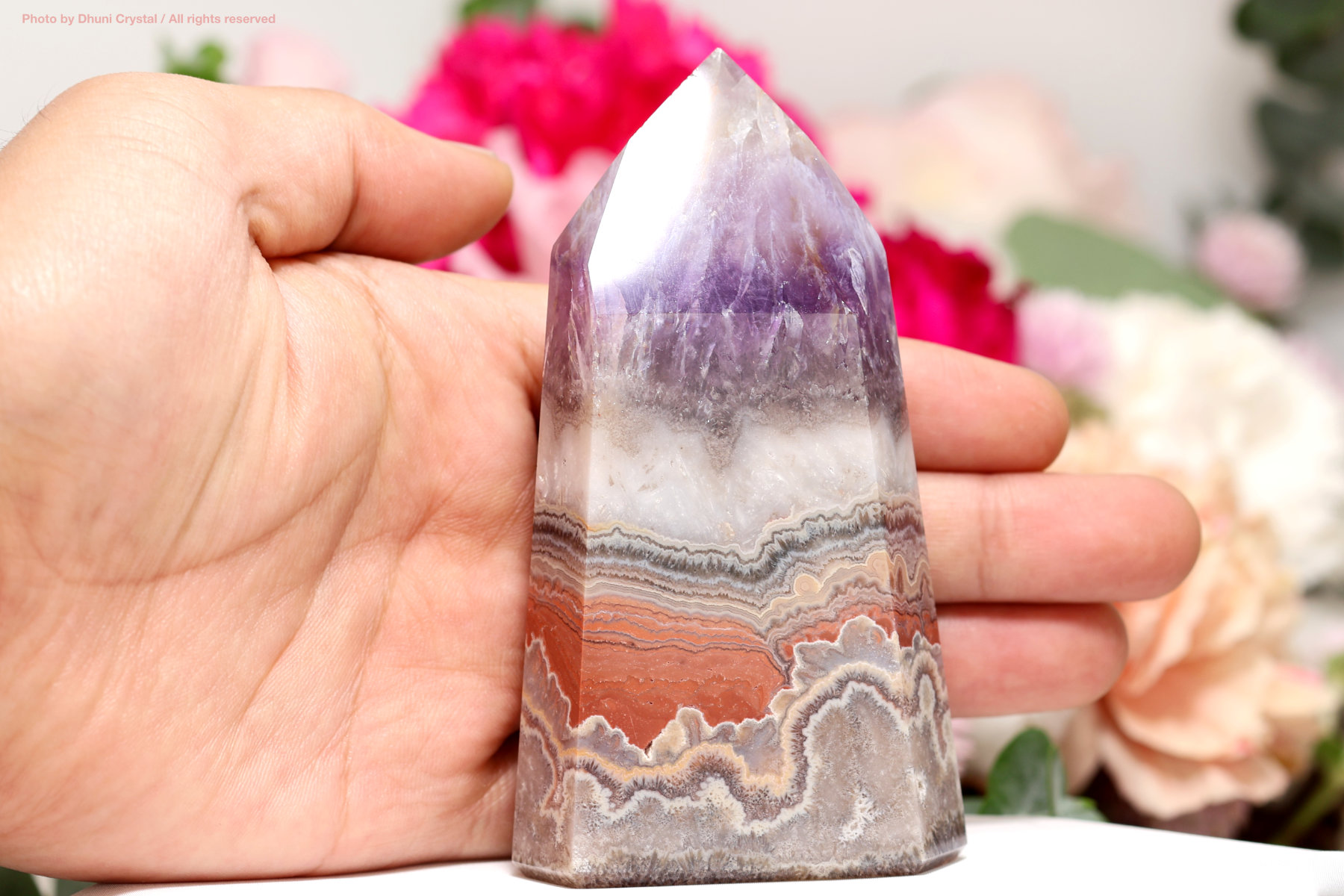 アメジスト・レースアゲート メキシコ産 クレイジーレース