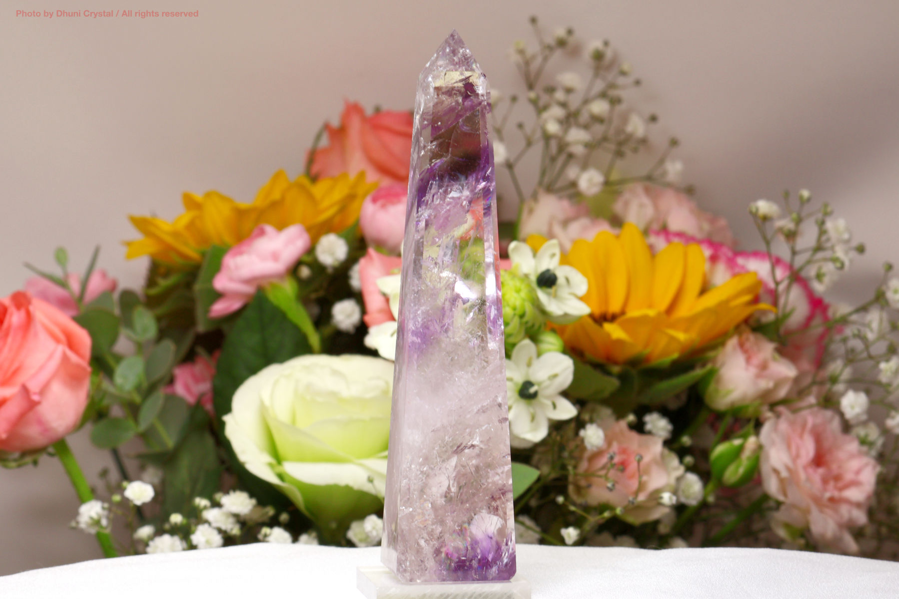 アメジスト　ファントムフラワー アメジストファントムオベリスク 成長と覚醒を象徴する高波動クリスタル