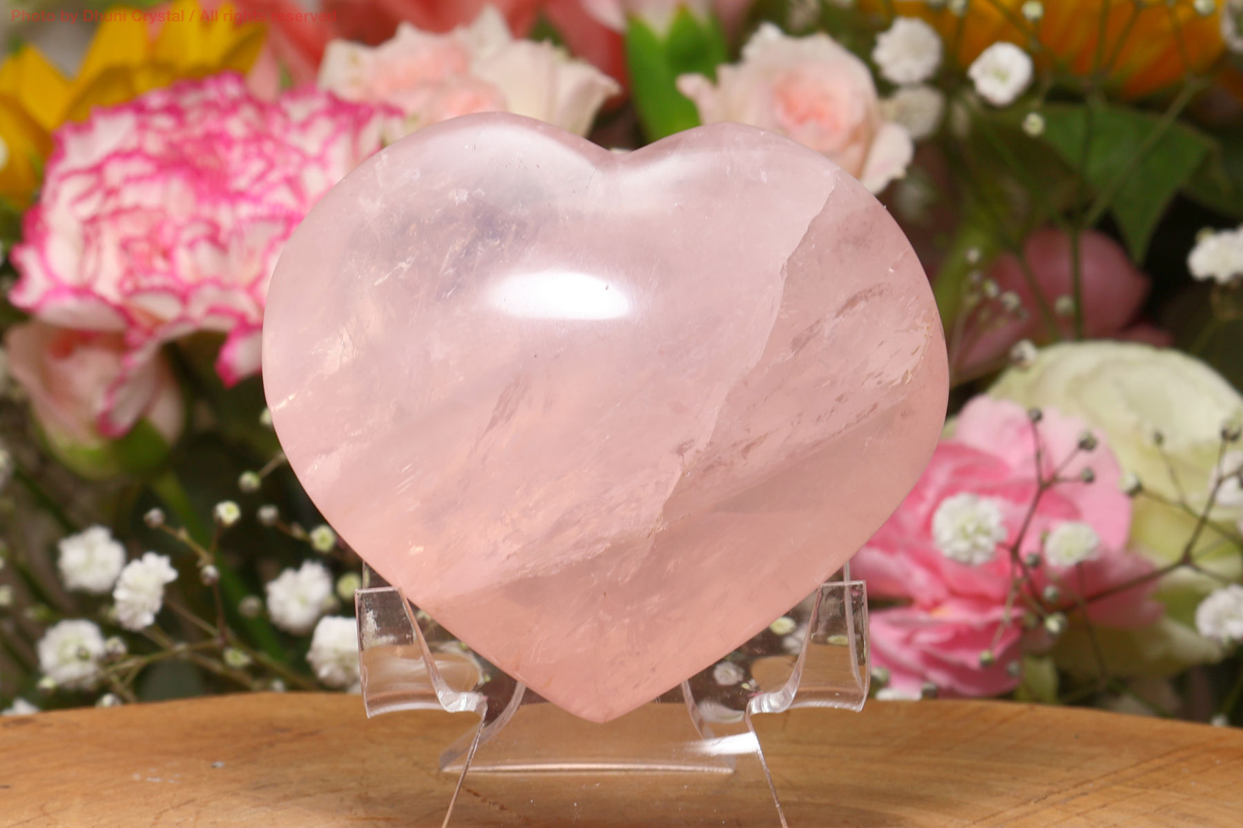 濃いピンク　ピンククリアクォーツ　パーム　虹だらけ　流通名　ピンクアゼツライト 濃いピンクピンククリアクォーツパーム虹だらけ 希少 ♡ピンククリア