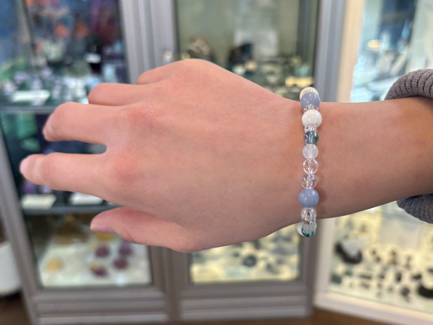 Dhunicrystalオリジナルブレスレット【エンジェリックスノー・ブレス