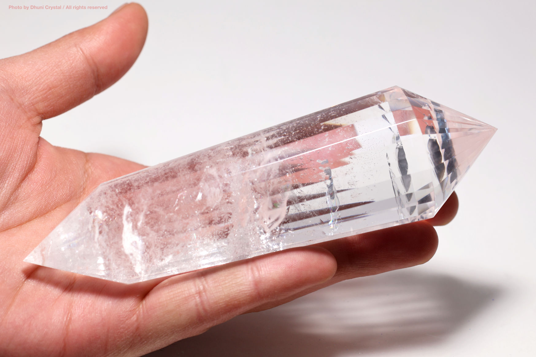 ヴォーゲル水晶/レムリアンシード水晶/虹入り(T925)