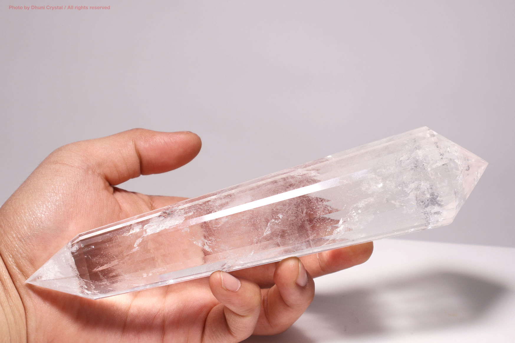 ヴォーゲル水晶/レムリアンシード水晶/虹入り(T926)